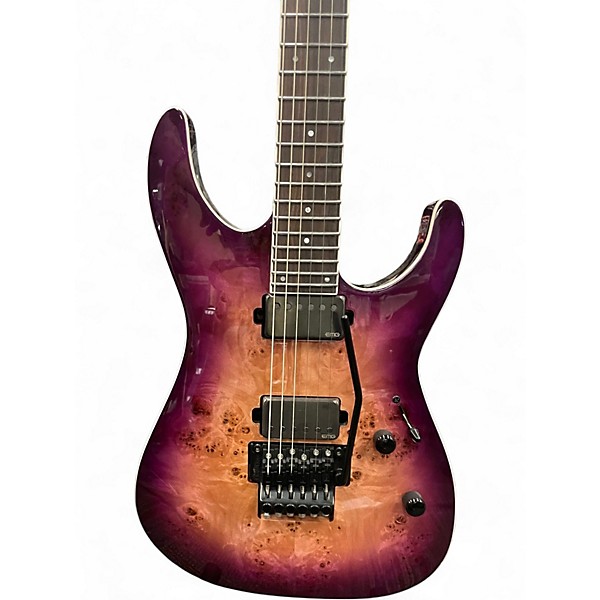 Used ESP LTD M1000 Purple Solid Body Electric Guitar