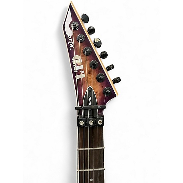 Used ESP LTD M1000 Purple Solid Body Electric Guitar