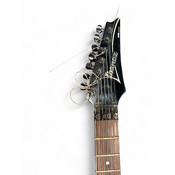 Used Ibanez rg7420 BLACK SPARKLE Solid Body Electric Guitar