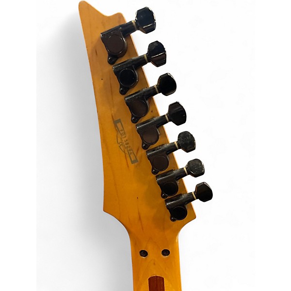 Used Ibanez rg7420 BLACK SPARKLE Solid Body Electric Guitar