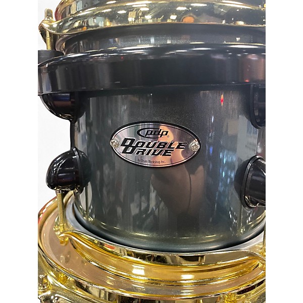 Used PDP by DW 8 Piece Double Drive Metallic Gray Drum Kit