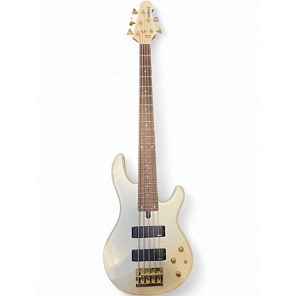 Used Yamaha BBG5S Pearl White Electric Bass Guitar