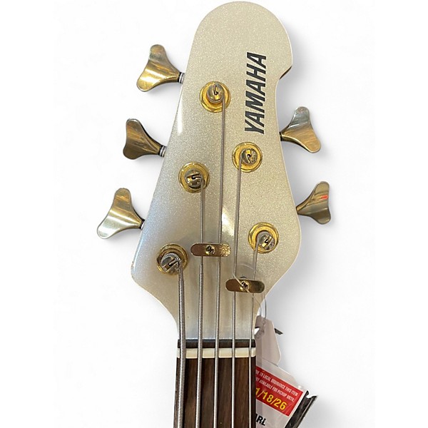 Used Yamaha BBG5S Pearl White Electric Bass Guitar
