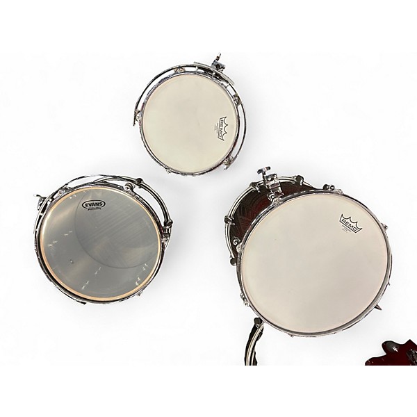 Used Gretsch Drums 6 Piece Renown Red to Black Fade Drum Kit