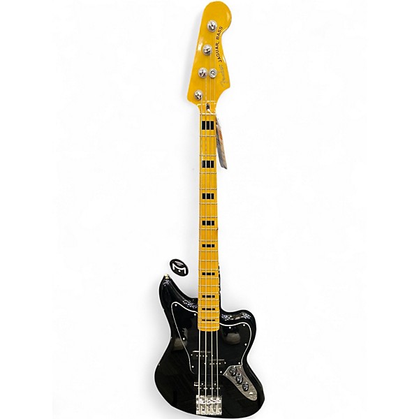 Used Fender Jaguar Bass Black Electric Bass Guitar