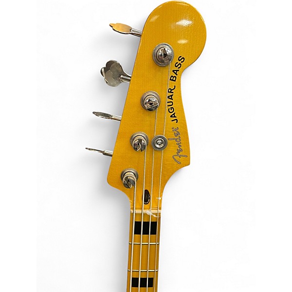 Used Fender Jaguar Bass Black Electric Bass Guitar