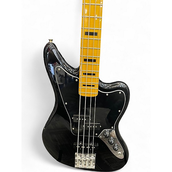 Used Fender Jaguar Bass Black Electric Bass Guitar
