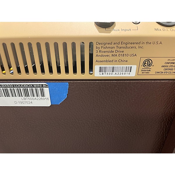 Used Fishman PROLBX500 Loudbox Mini Acoustic Guitar Combo Amp