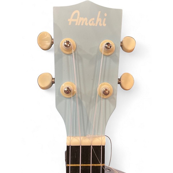 Used Amahi Ukuleles CONCERT UKULELE Blue Ukulele