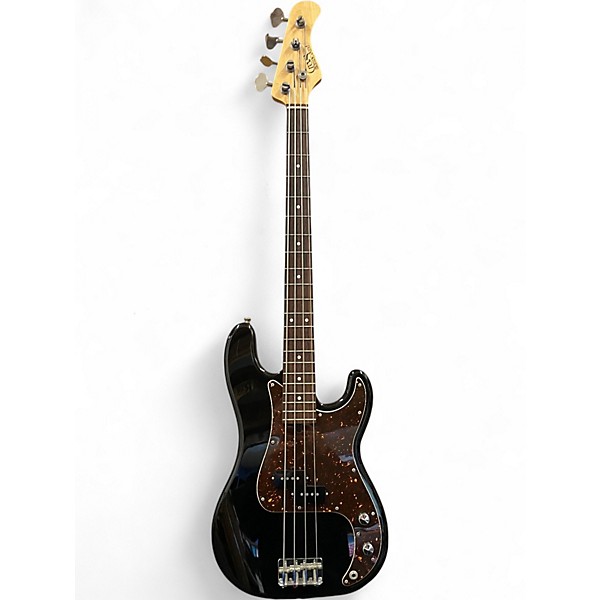 Used Crews Maniac Sound Black Electric Bass Guitar