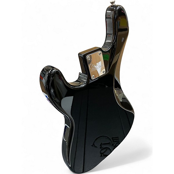 Used Crews Maniac Sound Black Electric Bass Guitar