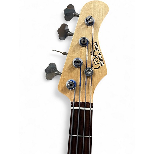 Used Crews Maniac Sound Black Electric Bass Guitar