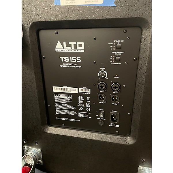 Used Alto TS15S Powered Subwoofer