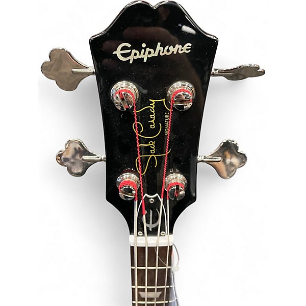 Used Epiphone Jack Casady Signature Candy Apple Red Electric Bass Guitar
