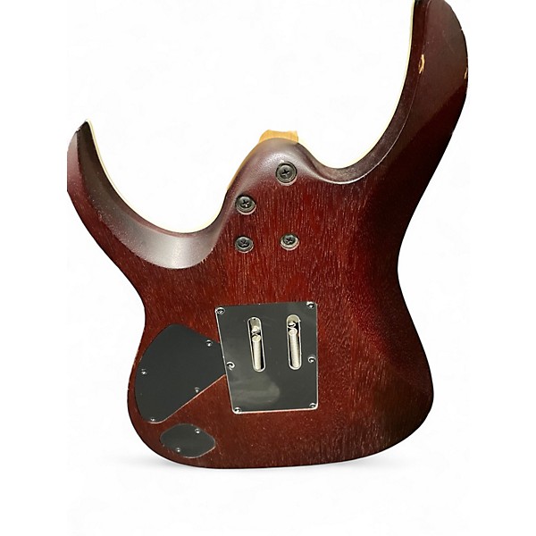 Used Ibanez RGAR42MFMT DRAGON EYE BURST FLAT Solid Body Electric Guitar