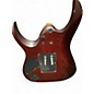 Used Ibanez RGAR42MFMT DRAGON EYE BURST FLAT Solid Body Electric Guitar