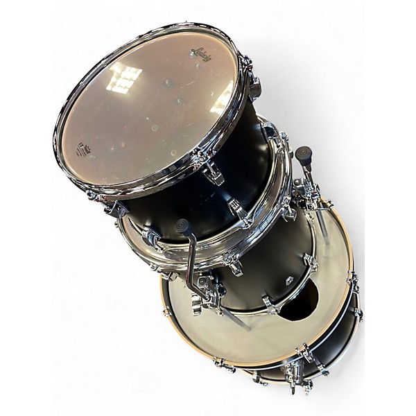 Used Ludwig 3 Piece NEUSONIC Black Drum Kit