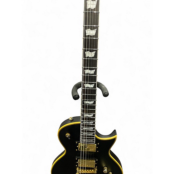 Used ESP EC1000 Black and Gold Solid Body Electric Guitar