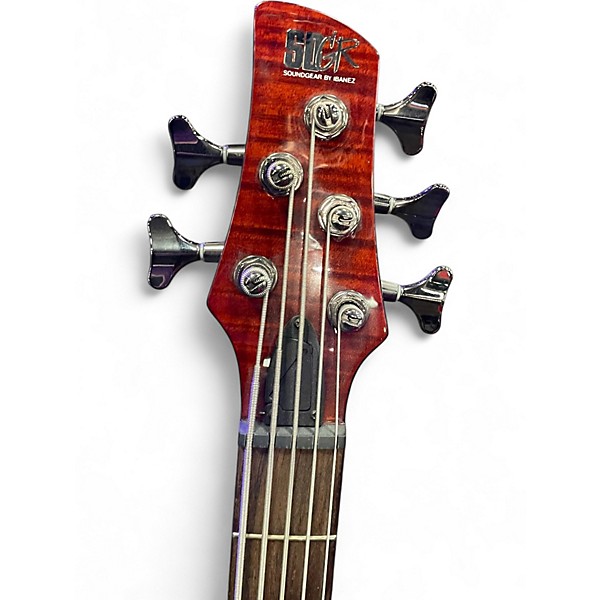 Used Ibanez SR805DX Amber Electric Bass Guitar