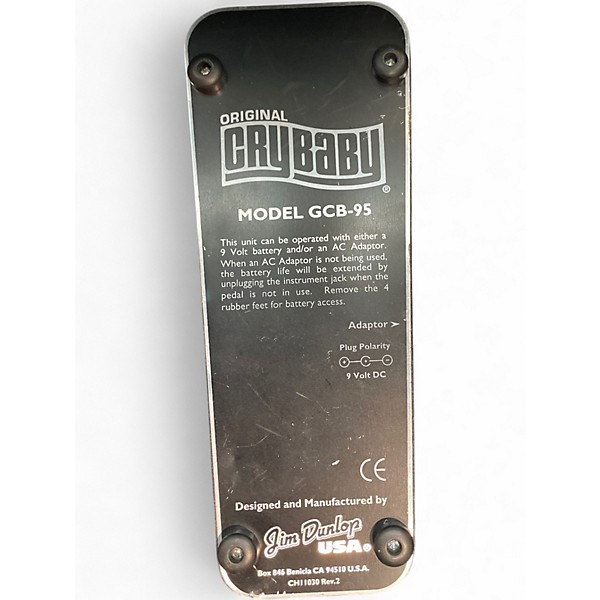 Used Dunlop GCB95 Original Crybaby Wah Effect Pedal