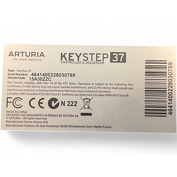 Used Arturia Keystep 37 MIDI Controller
