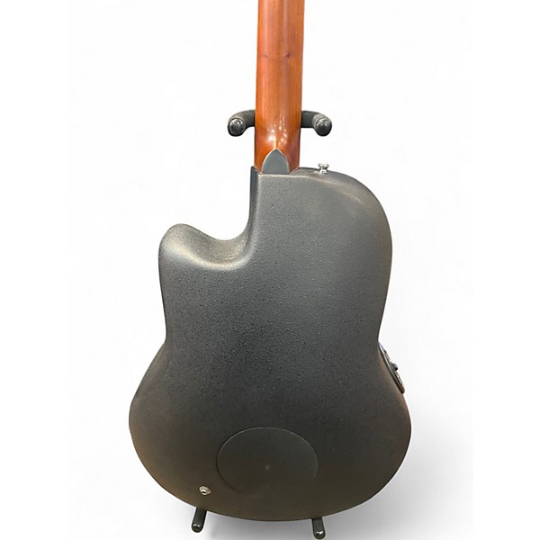 Used Ovation Celebrity CE445 Black Acoustic Electric Guitar