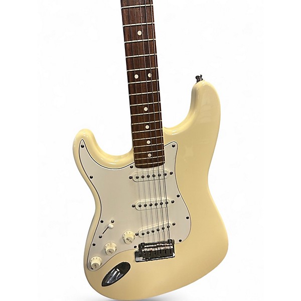 Used Fender American Standard Stratocaster Left Handed WHITE Electric Guitar