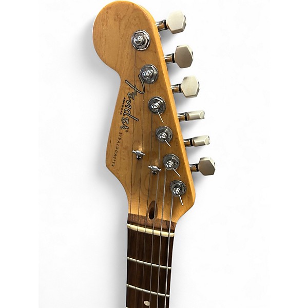 Used Fender American Standard Stratocaster Left Handed WHITE Electric Guitar