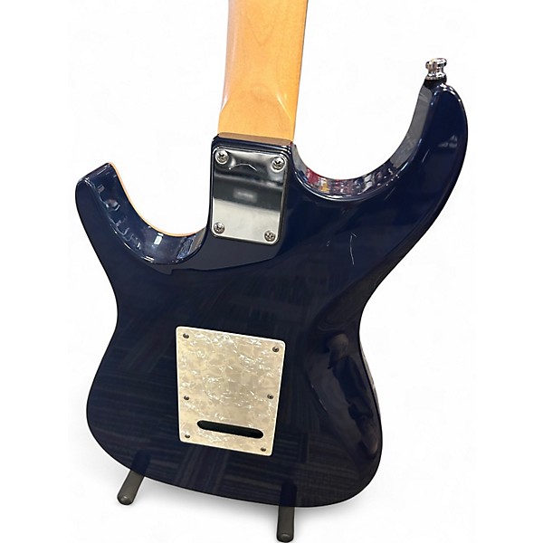 Used Zion QUILTED HSS BLUE Solid Body Electric Guitar