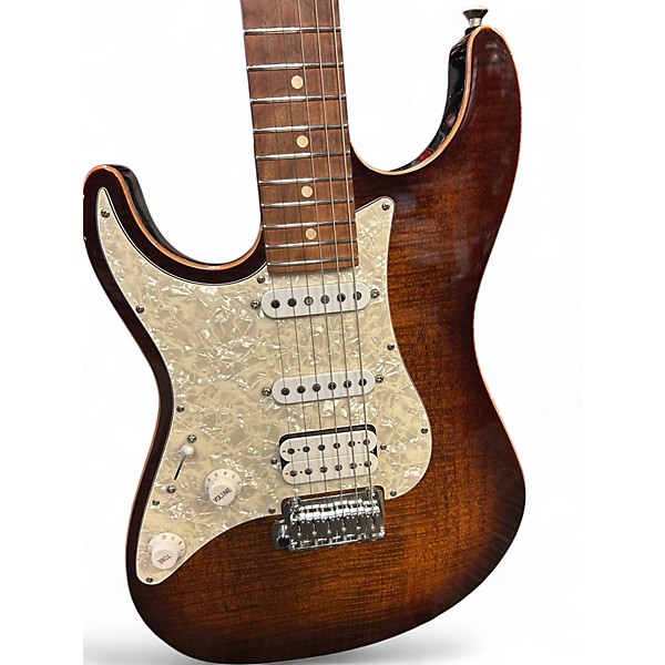 Used Suhr Standard Pro left handed Trans Brown Solid Body Electric Guitar