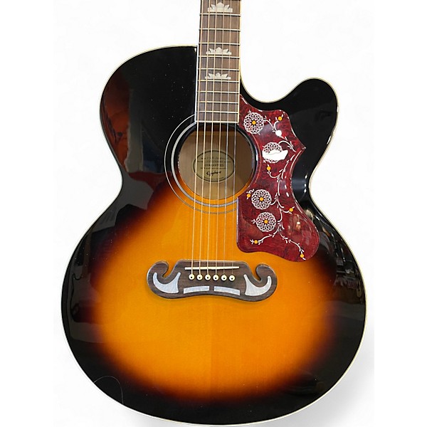 Used 2025 Epiphone J-200 Studio Vintage Sunburst Acoustic Electric Guitar