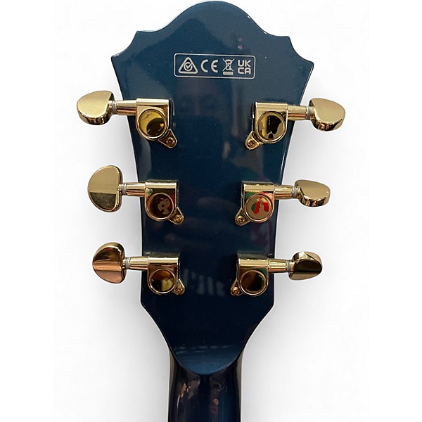 Used Ibanez AS73G-PBM-5B-04 Metallic Blue Acoustic Electric Guitar