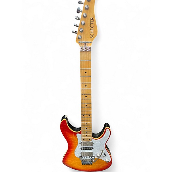 Used 2008 Schecter Guitar Research SD-2 2 Tone Sunburst Solid Body Electric Guitar