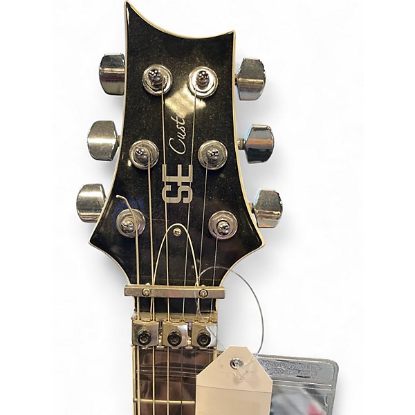 Used PRS CUSTOM SE Floyd BLACK QUILT Solid Body Electric Guitar