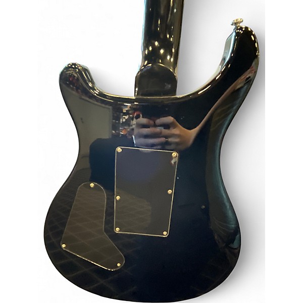 Used PRS CUSTOM SE Floyd BLACK QUILT Solid Body Electric Guitar