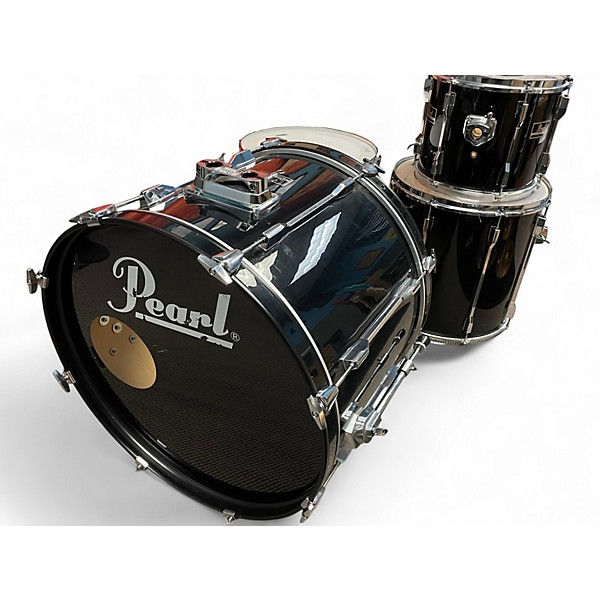 Used 2010s Pearl 5 Piece Export Black Drum Kit