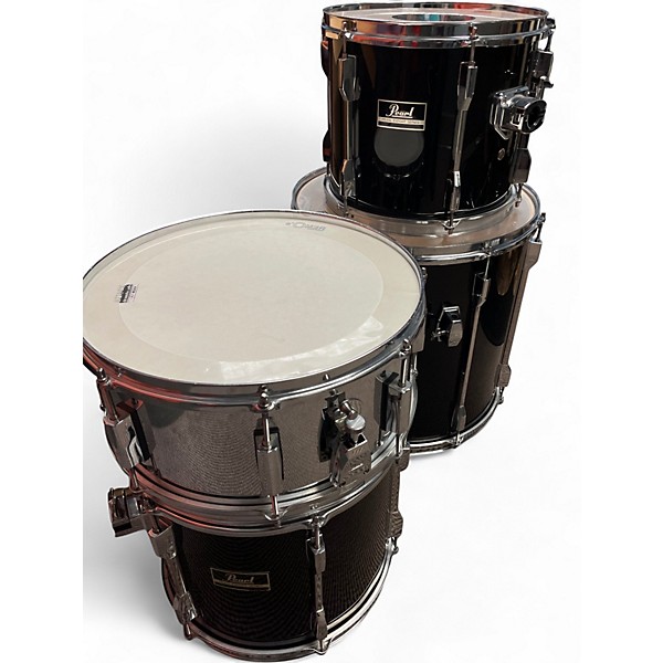 Used 2010s Pearl 5 Piece Export Black Drum Kit