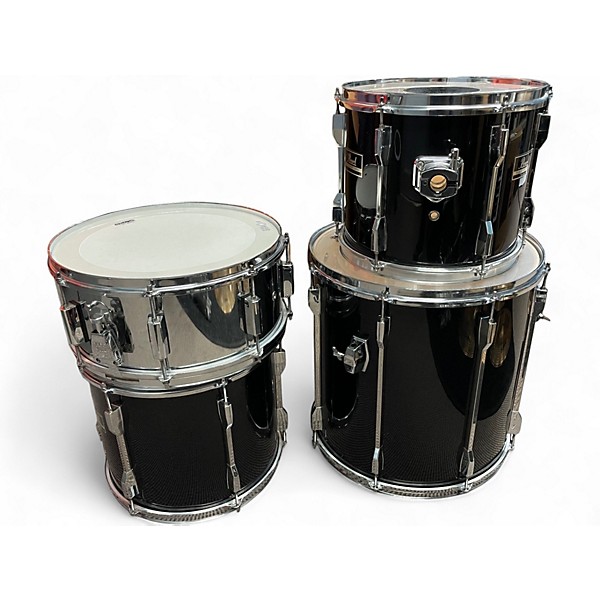 Used 2010s Pearl 5 Piece Export Black Drum Kit
