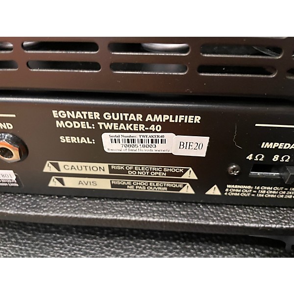 Used 2020 Egnater Tweaker 40 40W Tube Guitar Amp Head
