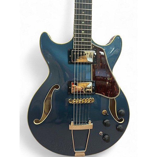 Used Ibanez AMH90-PBM Artcore Prussian Blue Hollow Body Electric Guitar