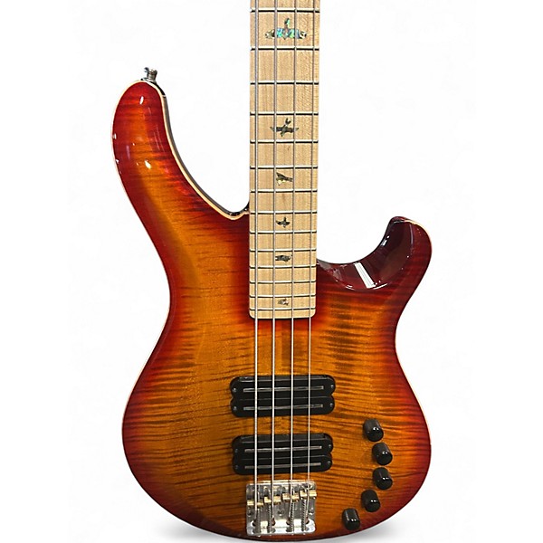 Used PRS Gary Grainger Signature 4 String Dark Cherry Burst Electric Bass Guitar