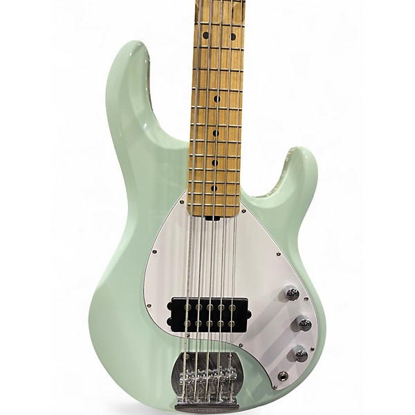 Used Sterling by Music Man Sub Series StingRay 5 Mint Green Electric Bass Guitar