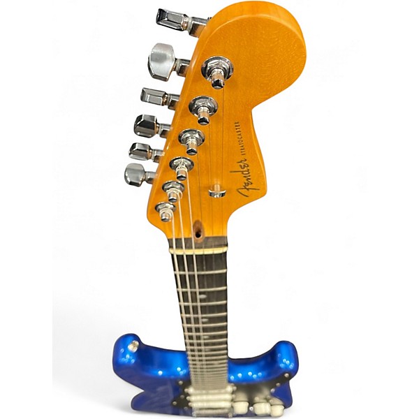 Used 2024 Fender American Ultra Stratocaster 2 Blue Solid Body Electric Guitar