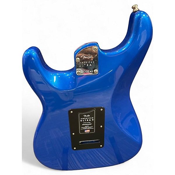 Used 2024 Fender American Ultra Stratocaster 2 Blue Solid Body Electric Guitar