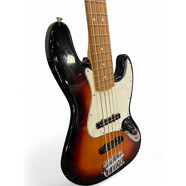 Used 2020 Fender Player Jazz Bass V 2 Tone Sunburst Electric Bass Guitar