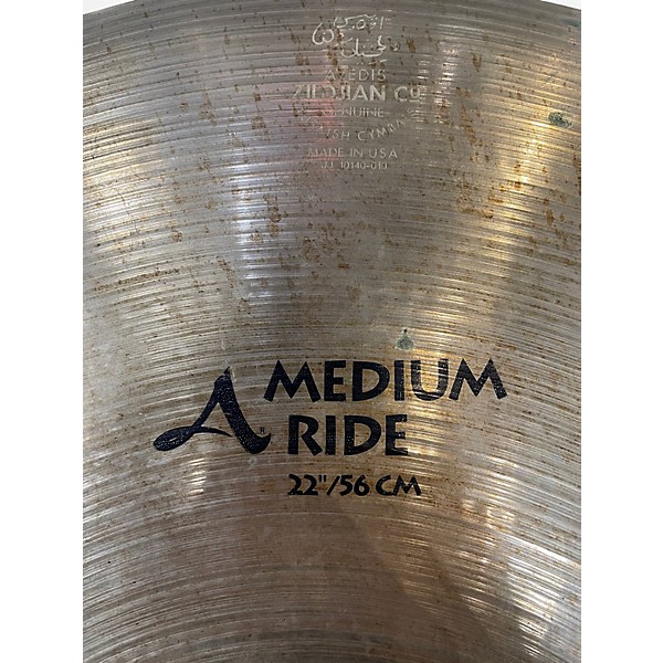 Used Zildjian 22in A Series Medium Ride Brilliant Cymbal