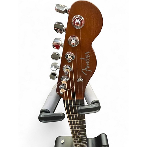 Used Fender Acoustasonic Player Telecaster Black Acoustic Electric Guitar