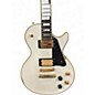 Used 2020 Epiphone Les Paul Custom Pro Alpine White Solid Body Electric Guitar