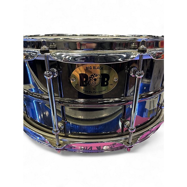 Used Pork Pie 14in BIG BLACK BOB Black Chrome Drum