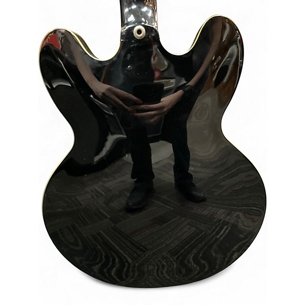 Used Epiphone Sheraton II Black Hollow Body Electric Guitar